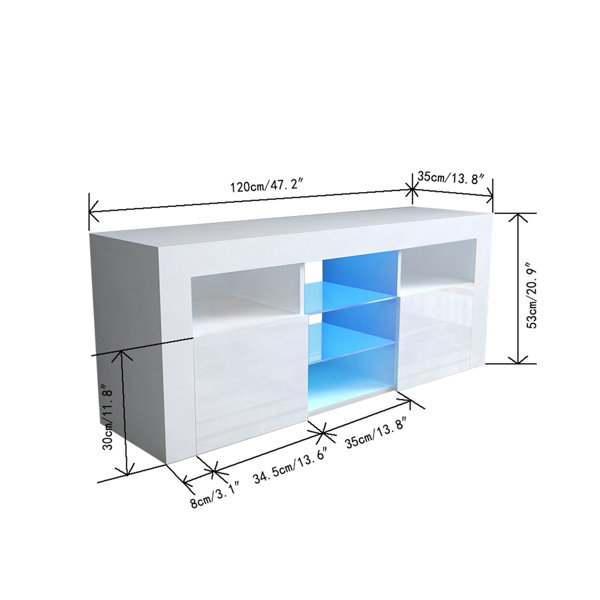 Wrought Studio AlexiaLeigh TV Stand for TVs up to 50" Wayfair.ca